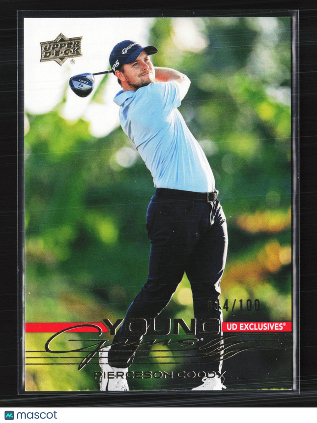 2026 Upper Deck Golf Young Guns Pierceson Coody #127 UD Exclusives 014/100
