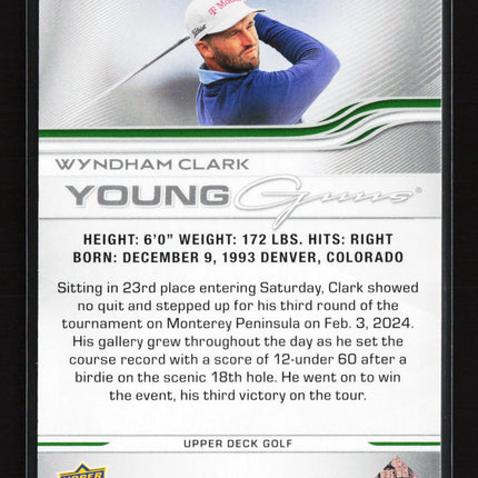 2026 Upper Deck Golf Young Guns Wyndham Clark #103 UD Exclusives  054/100
