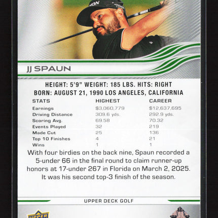 2026 Upper Deck Golf Deluxe JJ Spaun #34 213/250