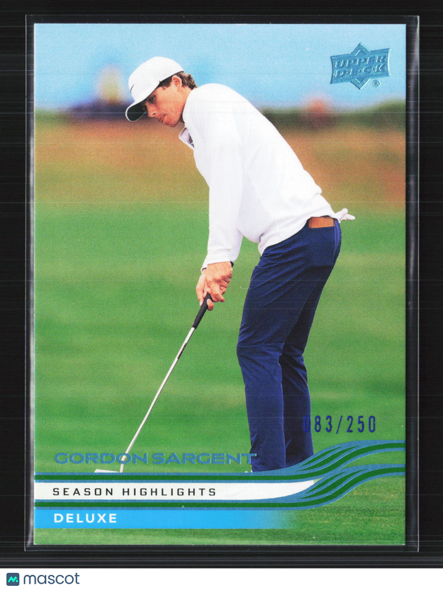 2026 Upper Deck Golf Deluxe Gordon Sargent #49 083/250