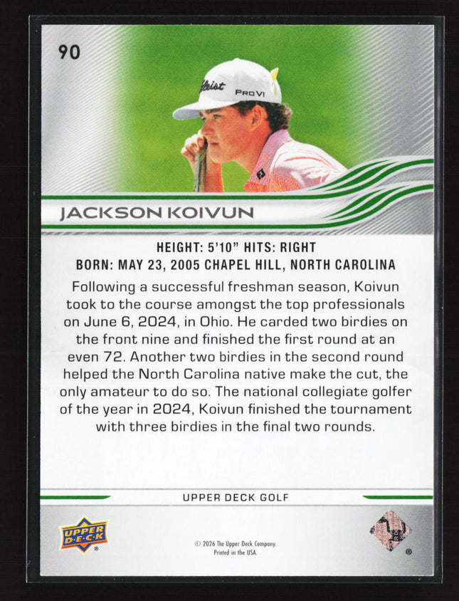 2026 Upper Deck Golf Deluxe Jackson Koivun #90 236/250