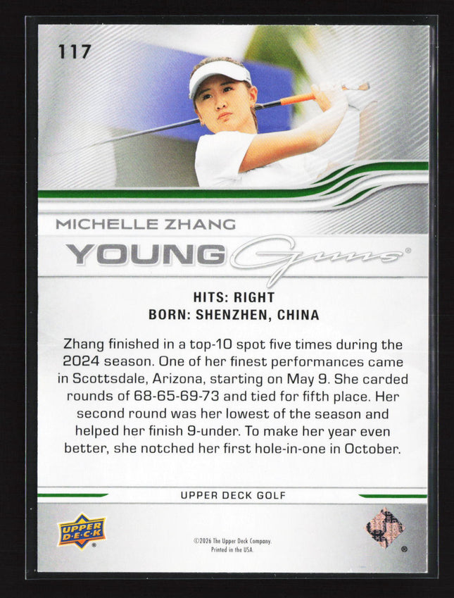2026 Upper Deck Golf Young Guns Deluxe Michelle Zhang #117 223/250