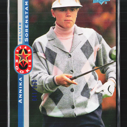 2026 Upper Deck Golf Deluxe Star Rookie Annika Sorenstam #132 041/250