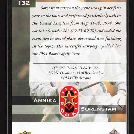2026 Upper Deck Golf Deluxe Star Rookie Annika Sorenstam #132 041/250