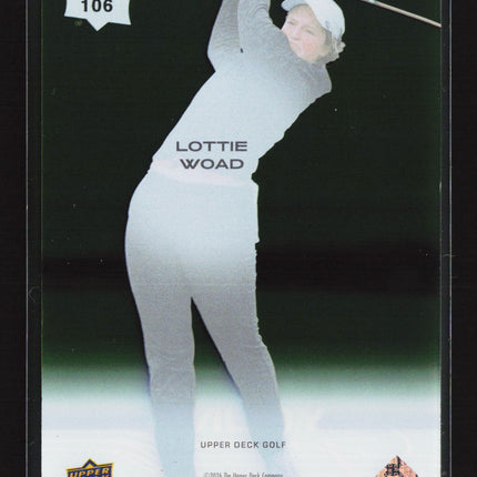 2026 Upper Deck Golf Young Guns Lottie Woad #106 Acetate