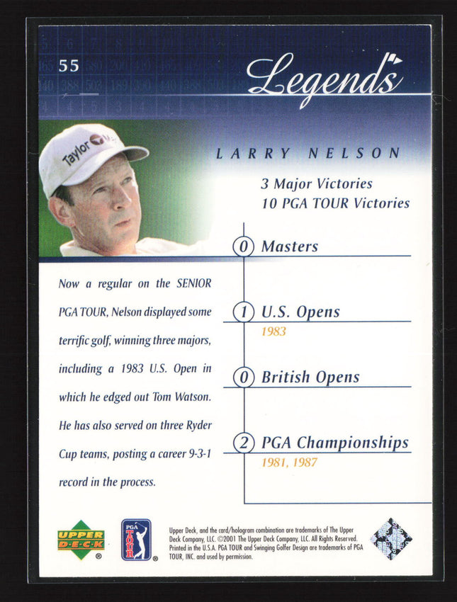 2001 Upper Deck Legends Larry Nelson #55 16/25
