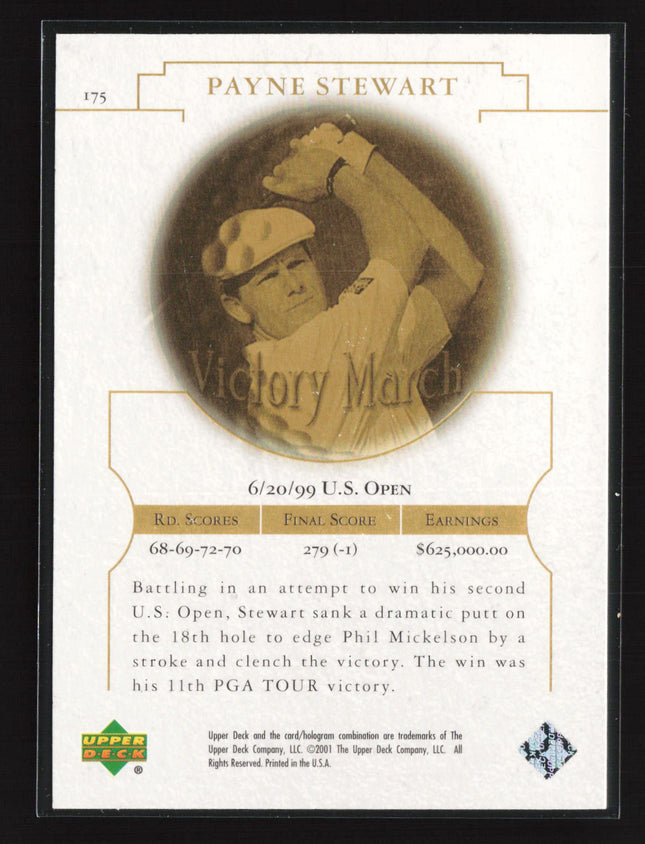 2001 Upper Deck Victory March Payne Stewart #175 25/25