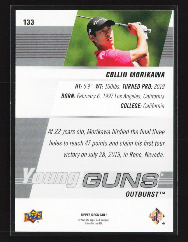 2026 Upper Deck Golf Young Guns Outburst Collin Morikawa #133