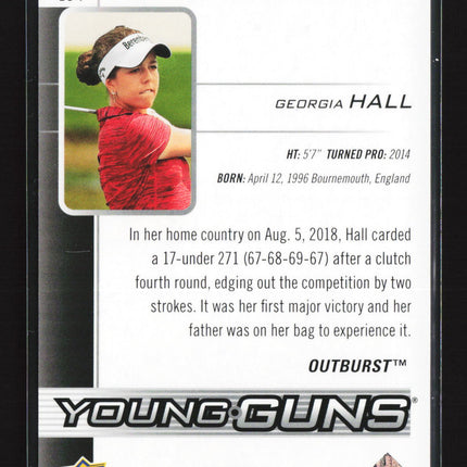 2026 Upper Deck Golf Young Guns Georgia Hall #134 Outburst