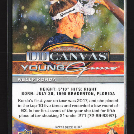 2026 Upper Deck Golf UD Canvas Young Guns Nelly Korda #C65 Young Guns