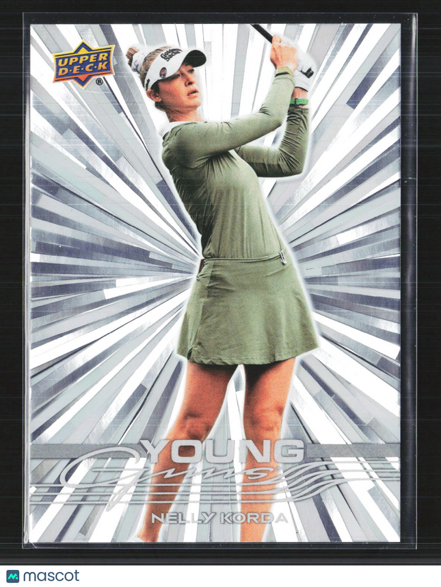 2026 Upper Deck Golf Young Guns Outburst Nelly Korda #101 Silver