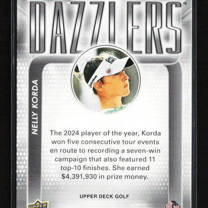 2026 Upper Deck Golf Dazzlers Nelly Korda #DZ-3 Blue