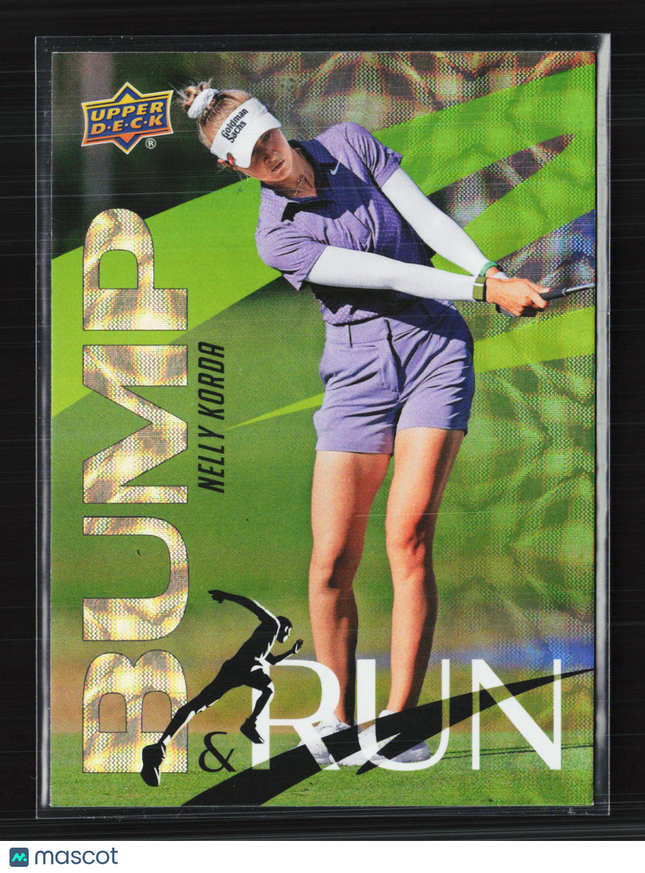 2026 Upper Deck Golf Bump & Run Nelly Korda #BR-4 Gold