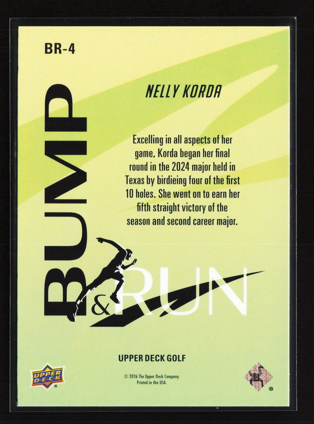 2026 Upper Deck Golf Bump & Run Nelly Korda #BR-4