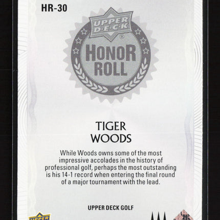 2026 Upper Deck Honor Roll Tiger Woods #HR-30
