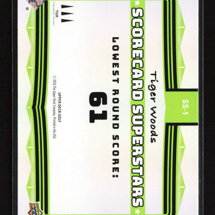 2026 Upper Deck Scorecard Superstars Tiger Woods #SS-1
