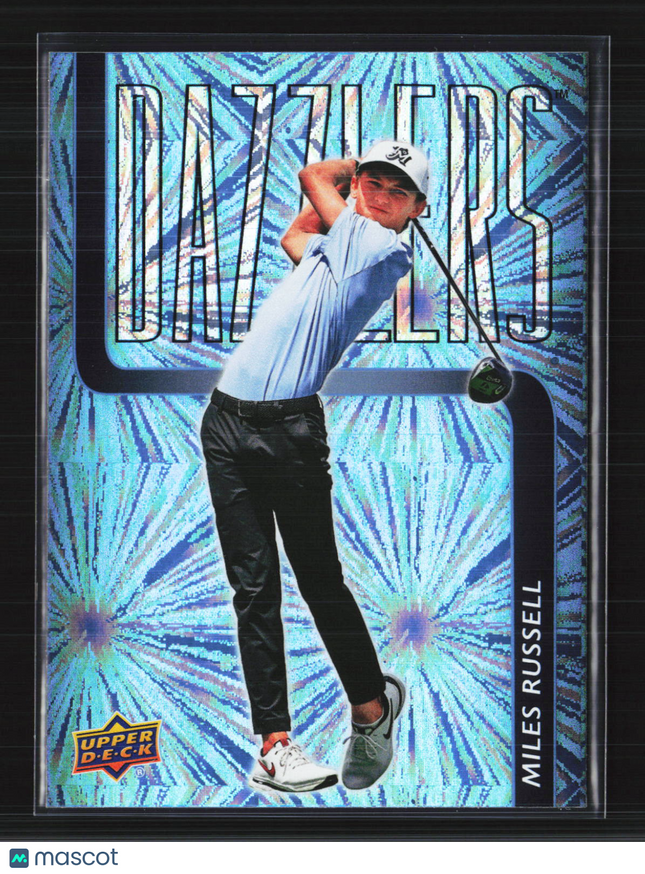 2026 Upper Deck Golf Dazzlers Miles Russell #DZ-13 Blue