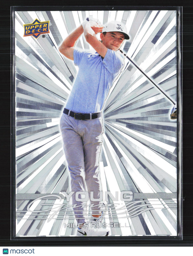 2026 Upper Deck Golf Young Guns Outburst Miles Russell #110 Silver