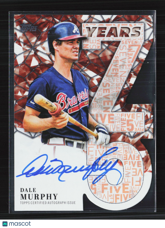 2026 Topps Dale Murphy #75YA-DMU Auto Orange 13/25