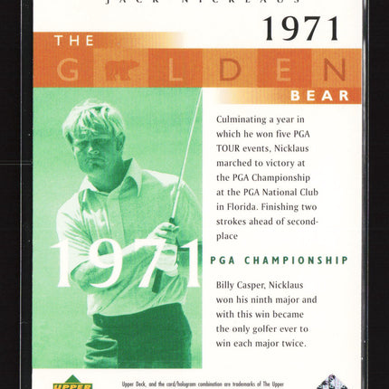 2001 Upper Deck The Golden Bear Jack Nicklaus #114 06/25
