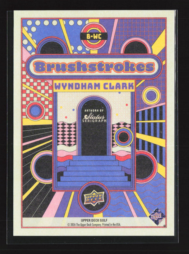 2026 Upper Deck Golf Brushstrokes Wyndham Clark #B-WC