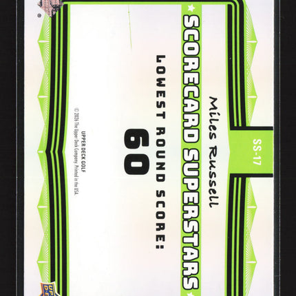 2026 Upper Deck Golf Scorecard Superstars Miles Russell #SS-17