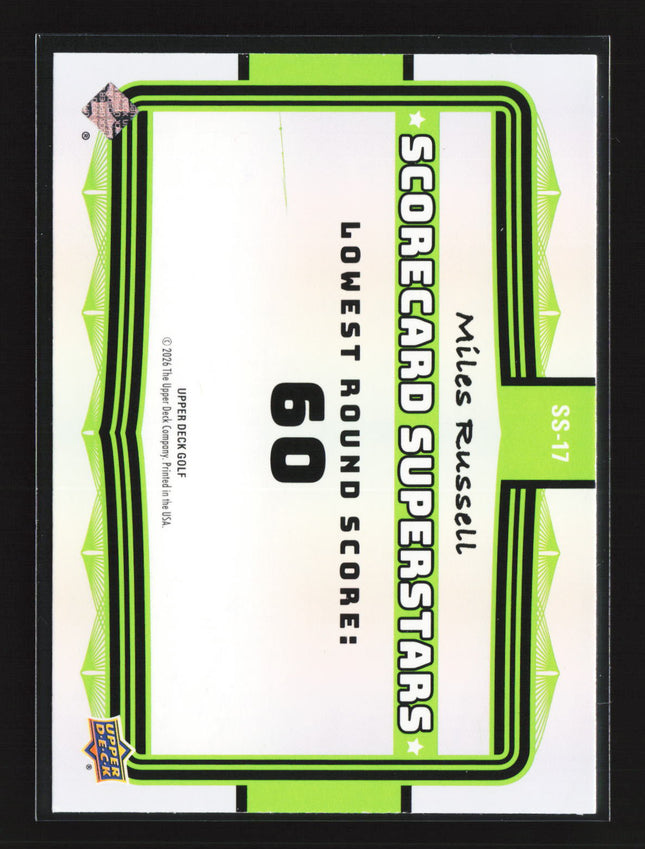 2026 Upper Deck Golf Scorecard Superstars Miles Russell #SS-17
