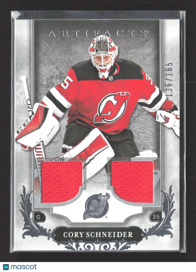 2018 Upper Deck Artifacts Cory Schneider #62 Game-used hockey 136/165 Jersey