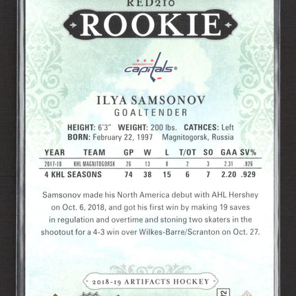 2018 Upper Deck Artifacts Hockey Ilya Samsonov #RED210 390/799