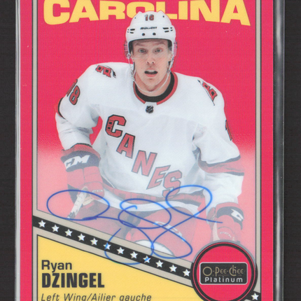 2020 O-Pee-Chee Platinum Red Rainbow Autos Ryan Dzingel #R-47 Auto