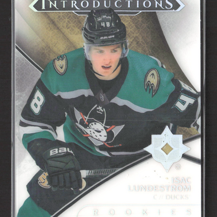 2019 Upper Deck Ultimate Collection Ultimate Introductions Isac Lundestrom #UI-7