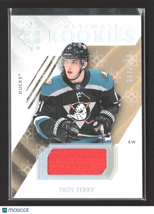 2017 Upper Deck Ultimate Collection Ultimate Rookies Troy Terry #87 Jersey Patch