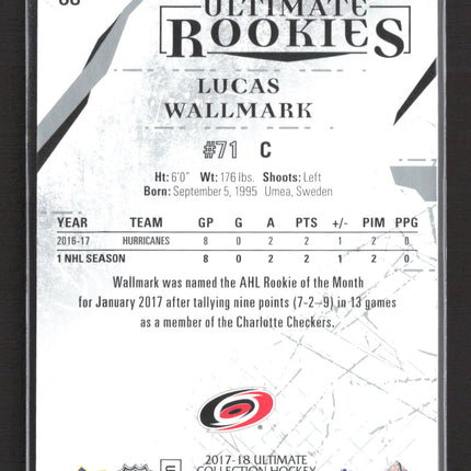 2018 Upper Deck Ultimate Collection Ultimate Rookies Lucas Wallmark #68 100/399