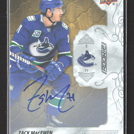 2020 Upper Deck Engrained Hockey Zack MacEwen #80 Auto