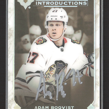 2020 Upper Deck Ultimate Introductions Adam Boqvist #UI-90 Auto