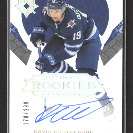 2020 Upper Deck Ultimate Collection Ultimate Rookies David Gustafsson #163 Auto