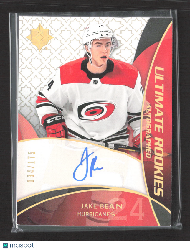 2019 Upper Deck Ultimate Rookies Jake Bean #RRA-JB 134/175 Auto