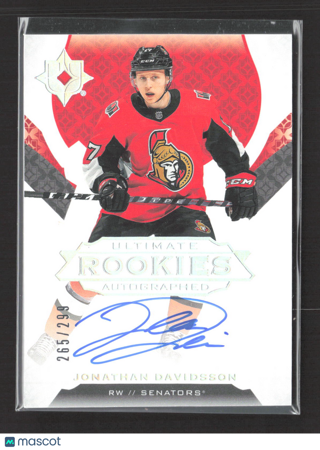 2020 Upper Deck Ultimate Collection Ultimate Rookies Jonathan Davidsson #155