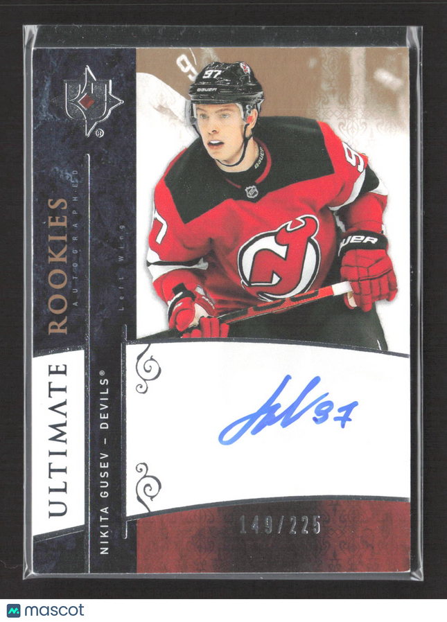 2020 Upper Deck Ultimate Collection Nikita Gusev #RRA-NG Auto 149/225 Rookie