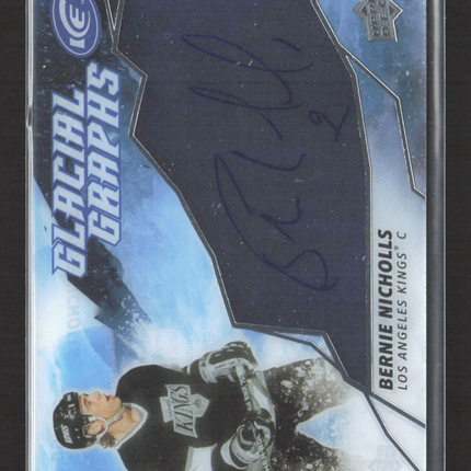 2019 Upper Deck Ice Glacial Graphs Bernie Nicholls #GG-BN Auto