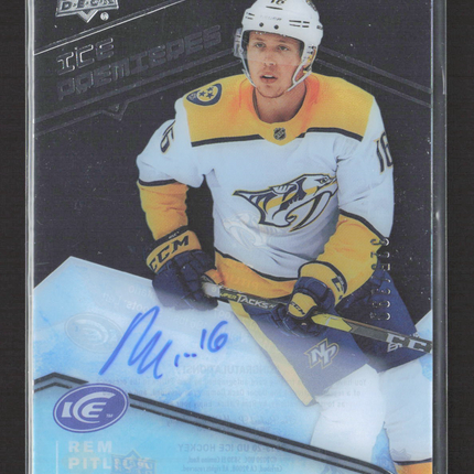 2020 Upper Deck Ice Ice Premieres Rem Pitlick #IPA-PI Autograph