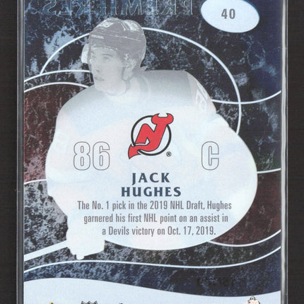 2019 Upper Deck Ice Premieres Jack Hughes #40 115/149 Rc