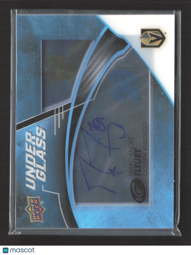 2020 Upper Deck Ice Under Glass Marc-Andre Fleury #UG-MF Auto