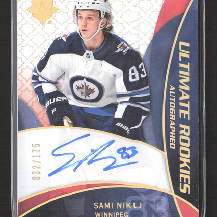2019 Upper Deck Ultimate Collection Ultimate Rookies Auto Sami Niku #RRA-SN /175