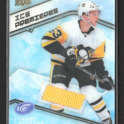 2020 Upper Deck Ice Ice Premieres Teddy Blueger #IPJ-TE Jersey Patch