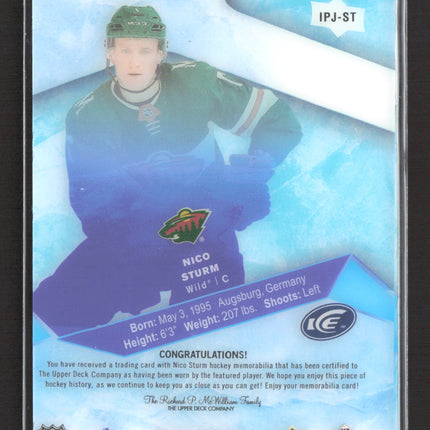 2020 Upper Deck Ice Ice Premieres Nico Sturm #IPJ-ST Jersey Patch /