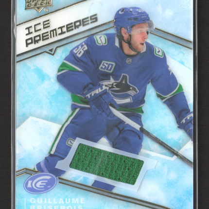 2020 Upper Deck Ice Ice Premieres Guillaume Brisebois #IPJ-GB Jersey Patch