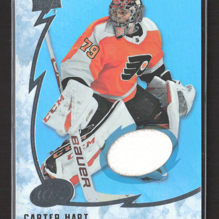 2020 Upper Deck Ice Carter Hart #46 Game-used hockey memorabilia