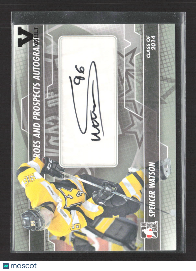 2014 In The Game Heroes and Prospects Autograph Vault Spencer Watson #A-SW