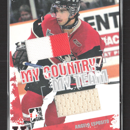 2007 In The Game Heroes and Prospects My Country Team Angelo Esposito Relic 1/1